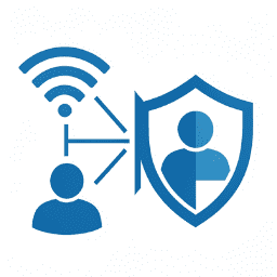 Guest WiFi network isolation icon representing segmented guest connectivity